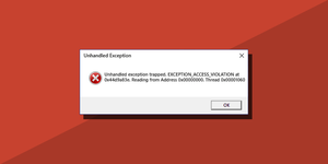 How to fix EXCEPTION ACCESS VIOLATION error