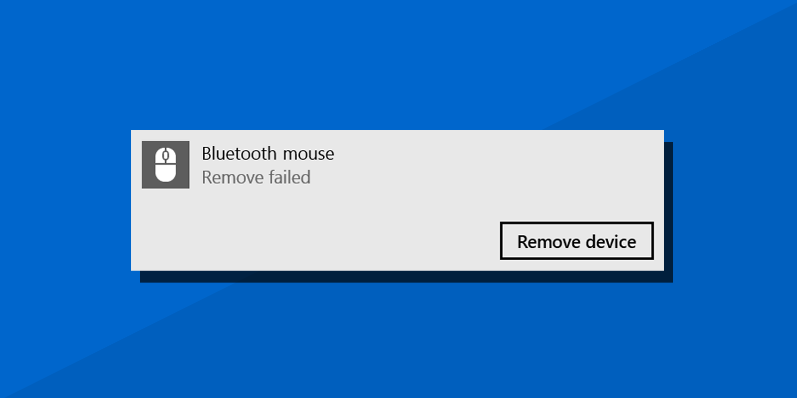 How to fix Remove Failed while removing Bluetooth device on Windows
