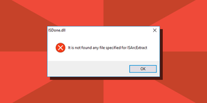 Fix ISDone.dll It is not found any file specified for ISArcExtract error