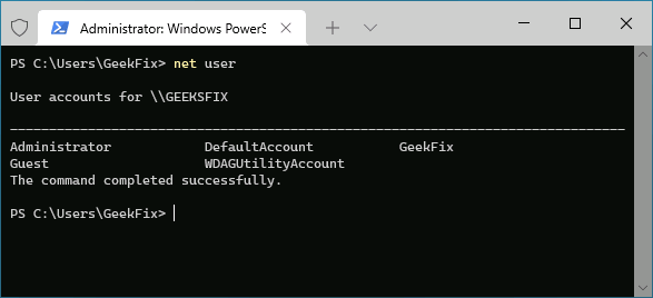 WDAGUtilityAccount in cmd net user command